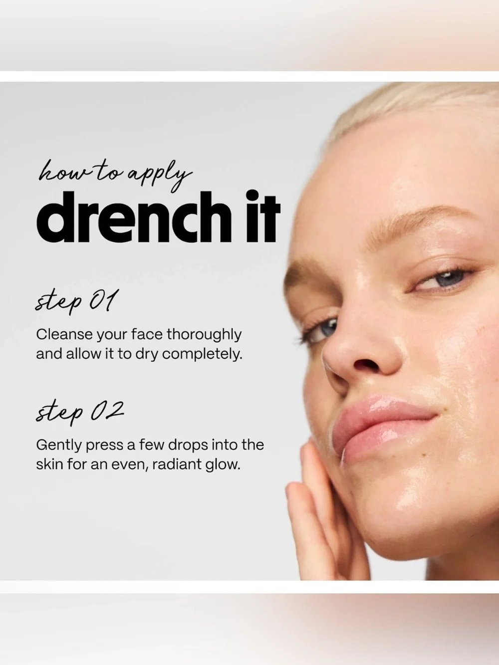 POINT OF VIEW. drench it soothing priming milk with rice water